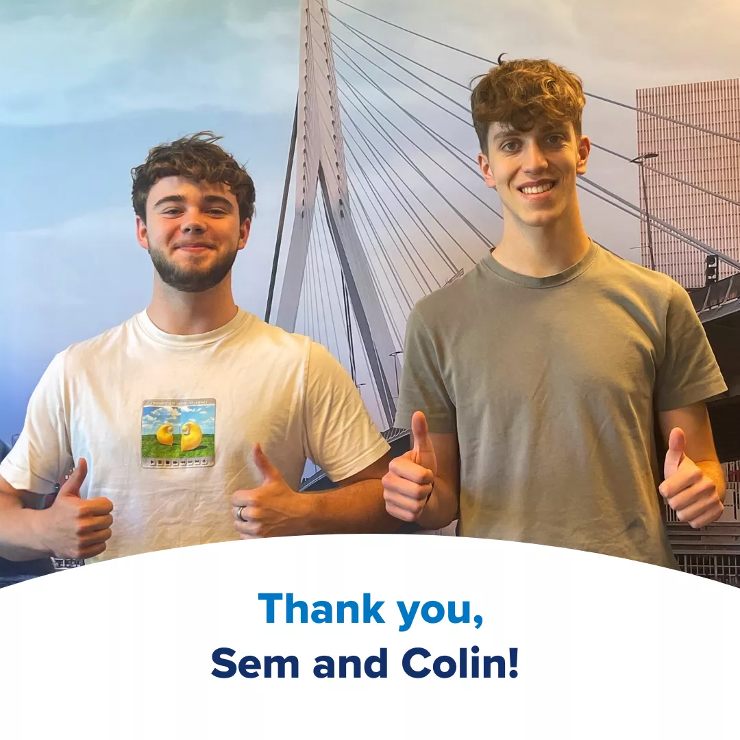 Sem & Colin finish internship